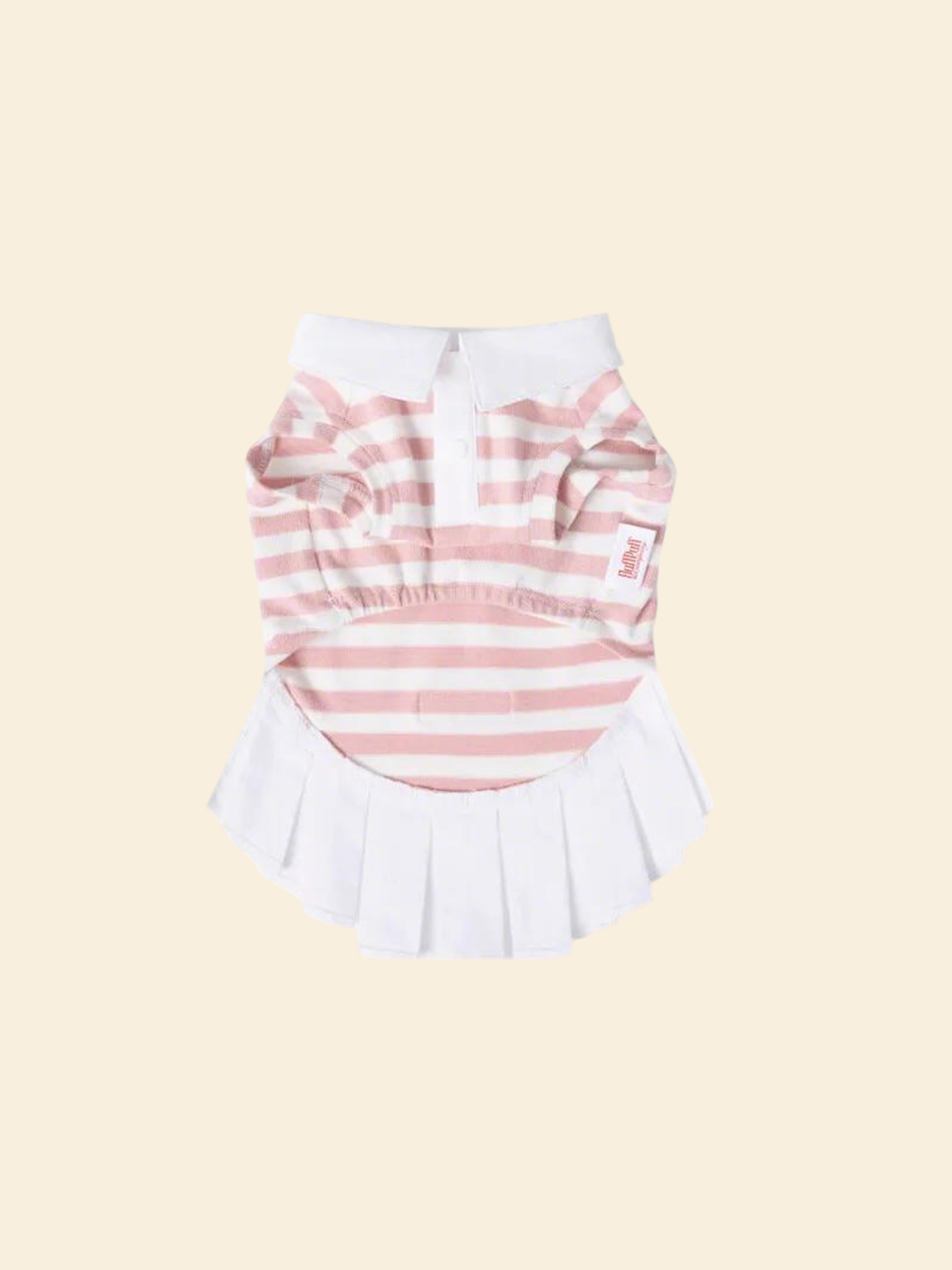 Striped Tennis-Style Pet Shirt