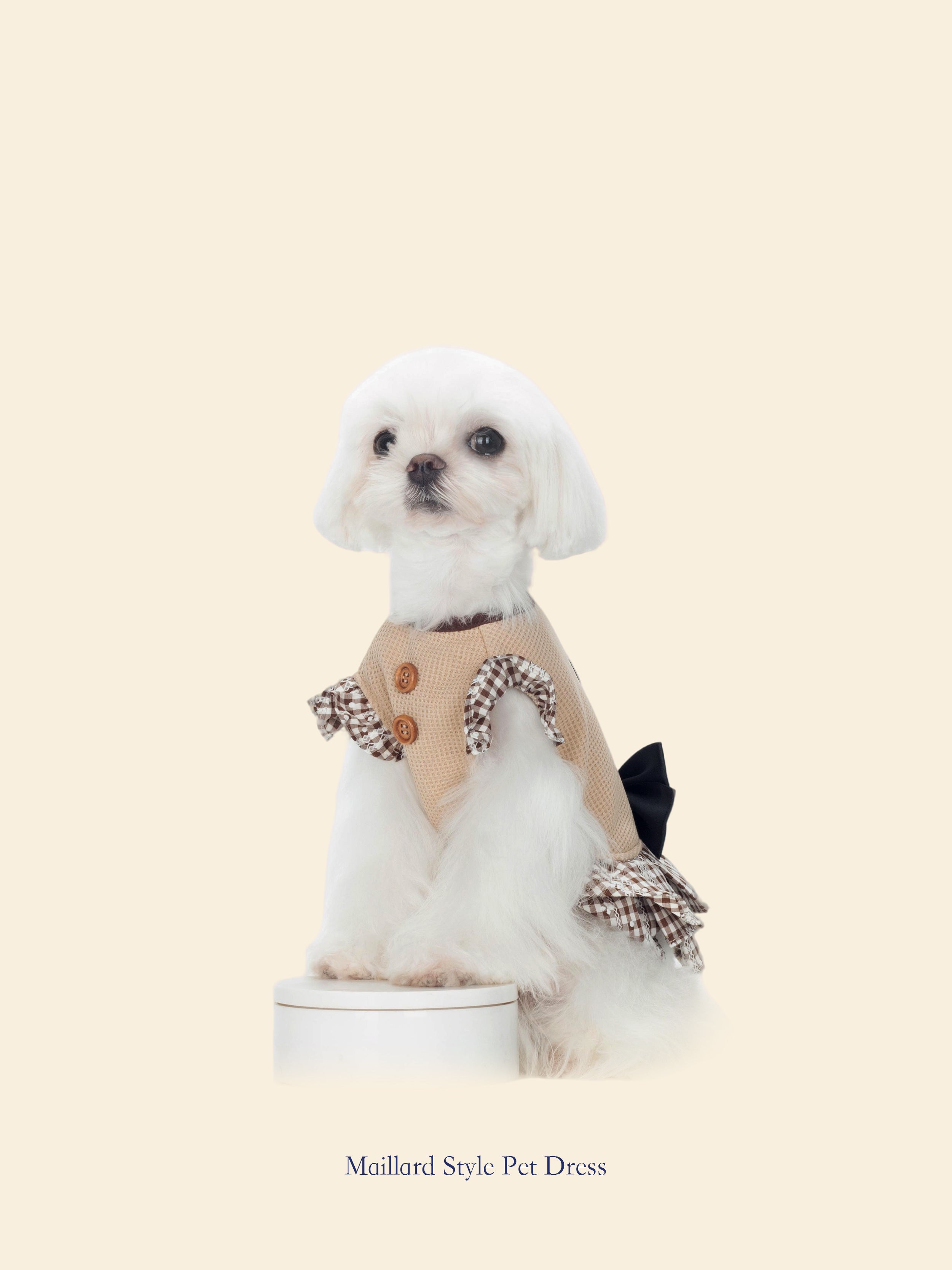 Malt-Tone Maillard-Style Pet Dress