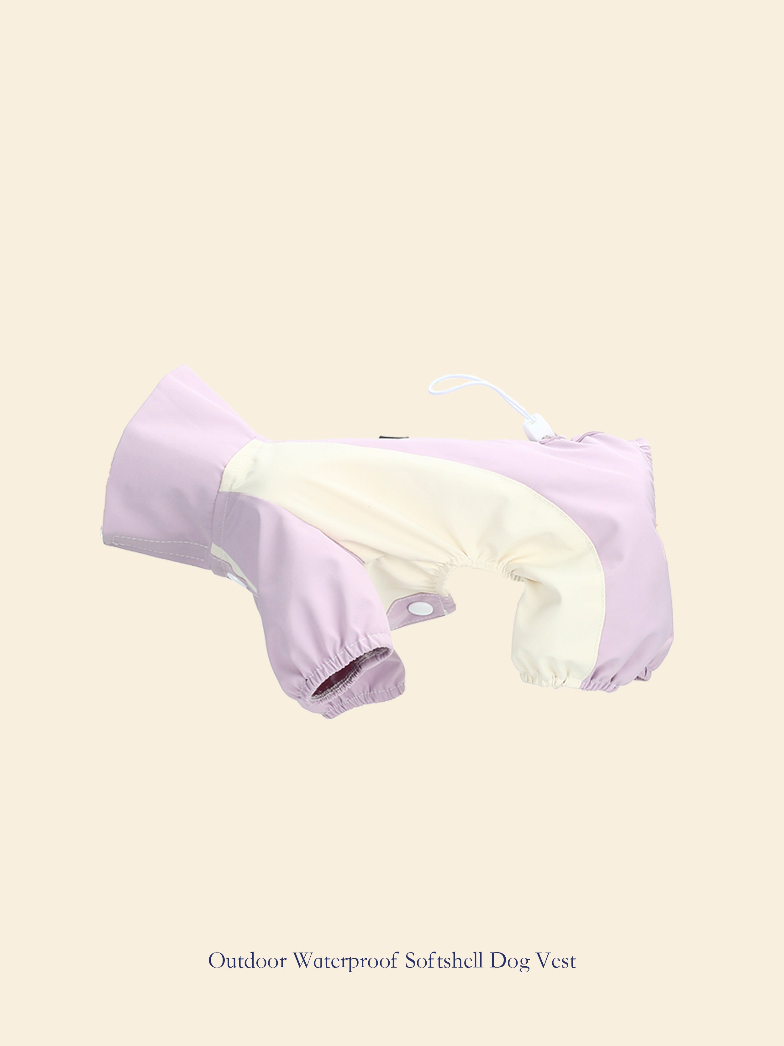 Outdoor Waterproof Sleeveless Four-Leg Dog Softshell Jacket