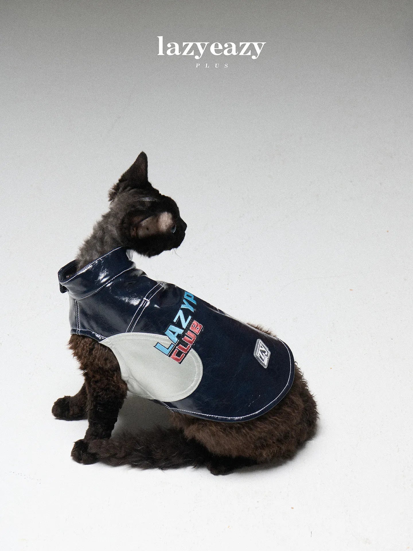 Racing-Style Embroidered Faux-Leather Pet Vest