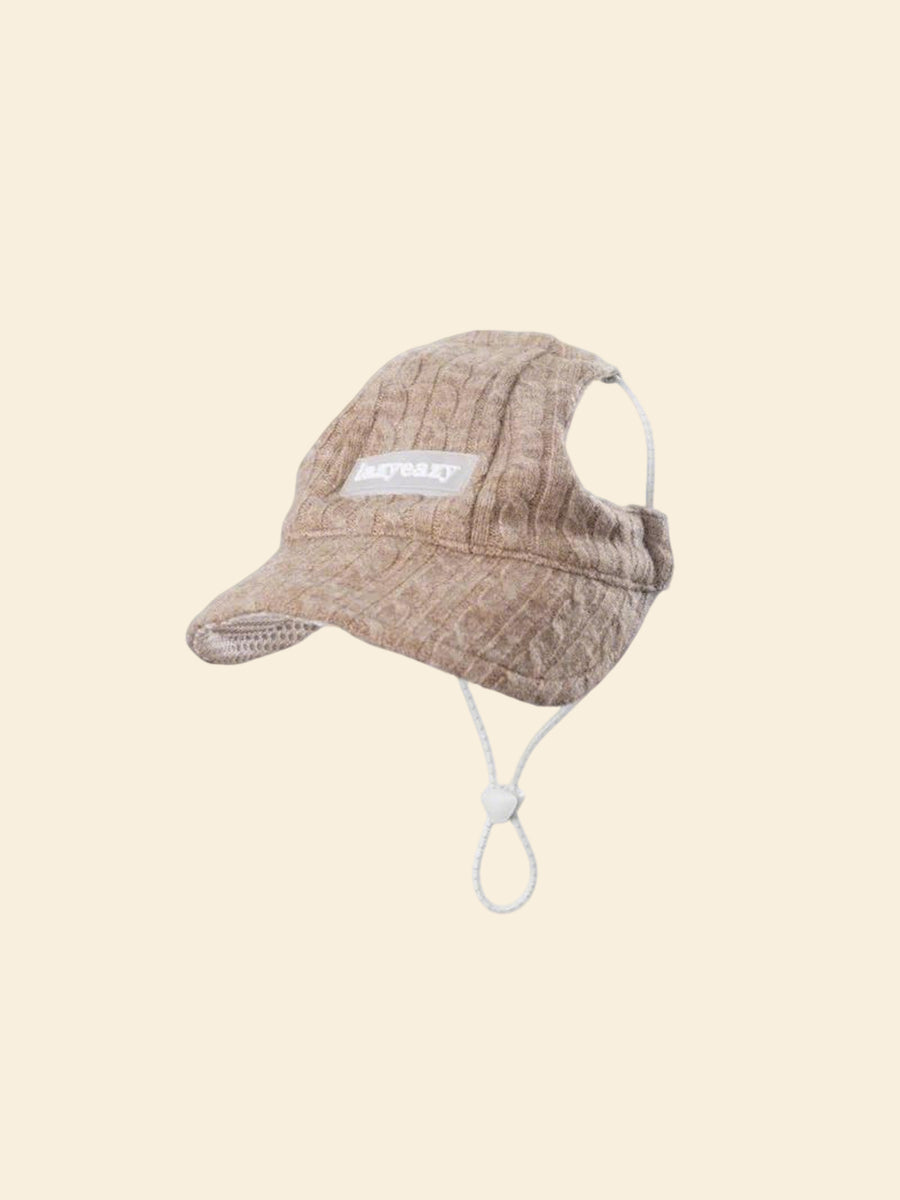Solid Knit Pet Sun Hat