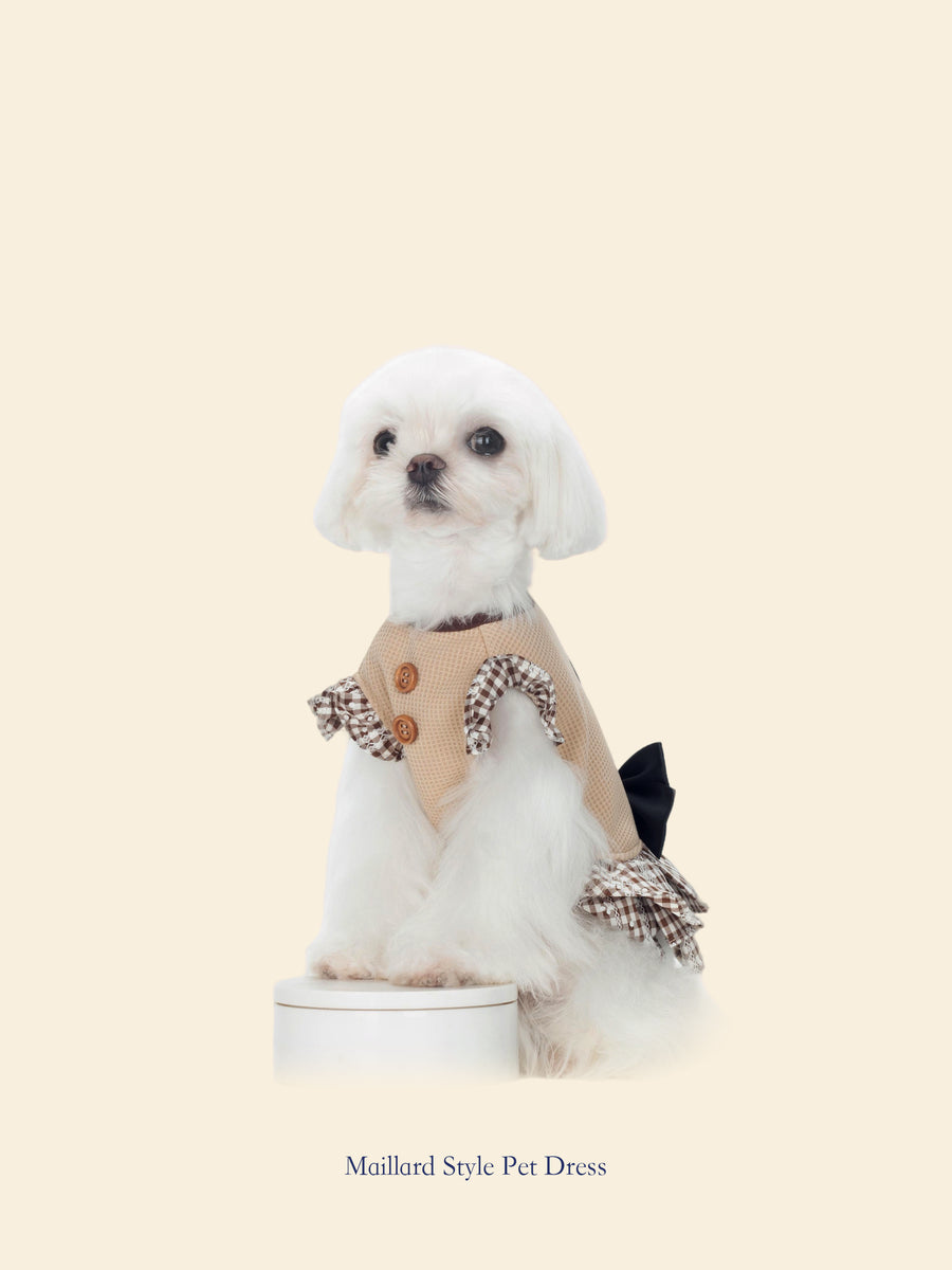 Malt-Tone Maillard-Style Pet Dress