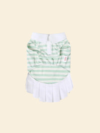 Striped Tennis-Style Pet Shirt