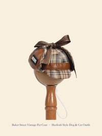 Baker Street Detective-Style Pet Hat