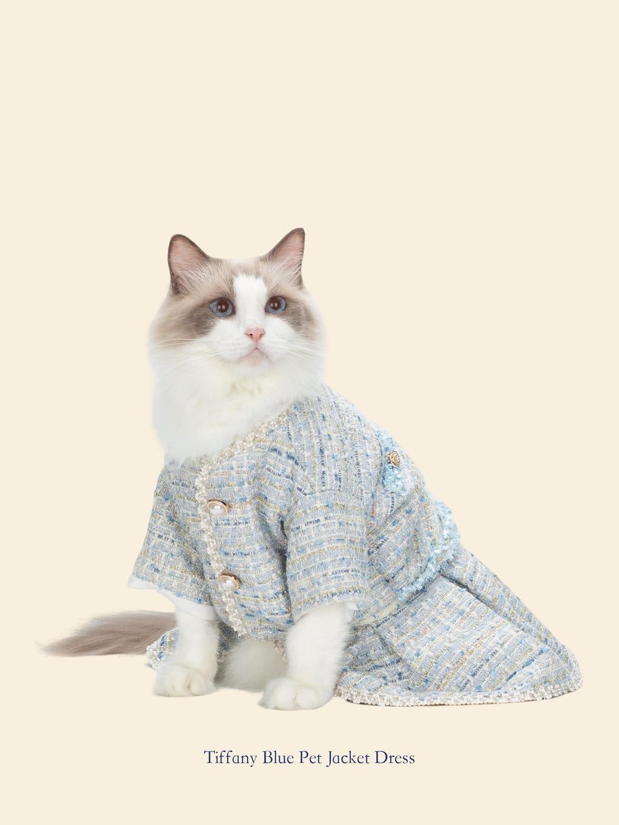 Tiffany Blue Chanel-Inspired Pet Outfit