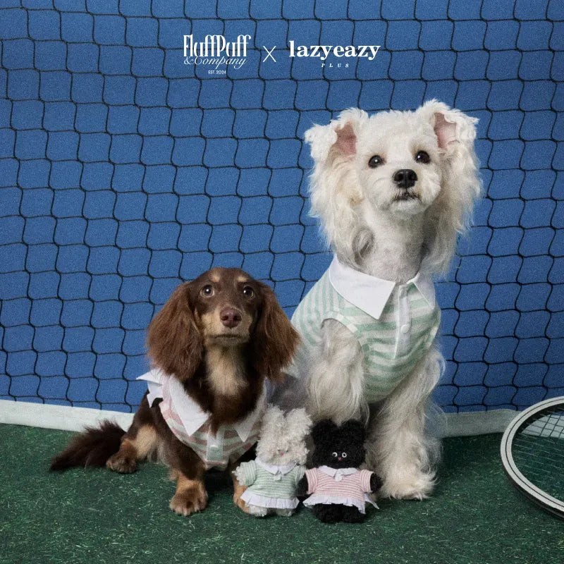 Striped Tennis-Style Pet Shirt
