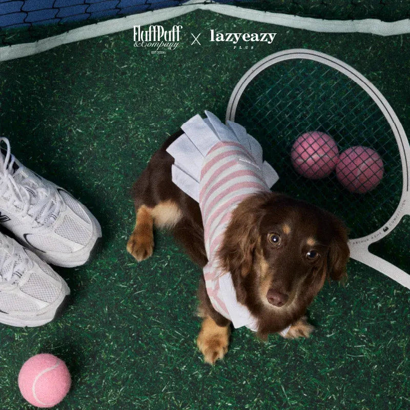 Striped Tennis-Style Pet Shirt