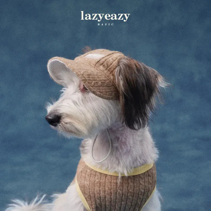 Solid Knit Pet Sun Hat