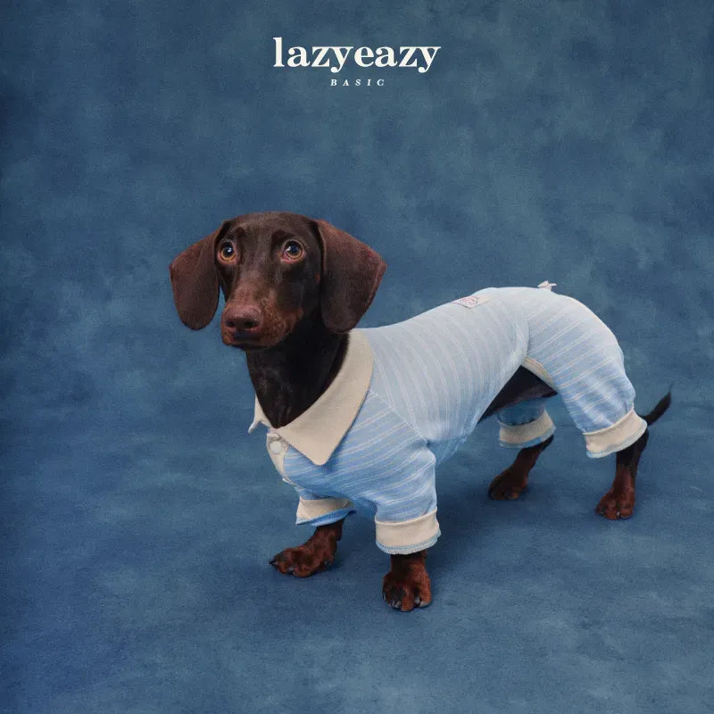 Thermal Velvet Polo Four-Leg Pet Jumpsuit