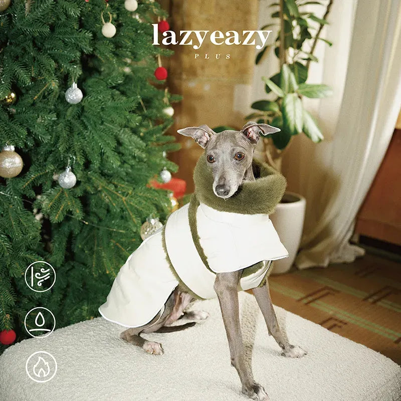 Faux-Fur Windproof Padded Pet Cape