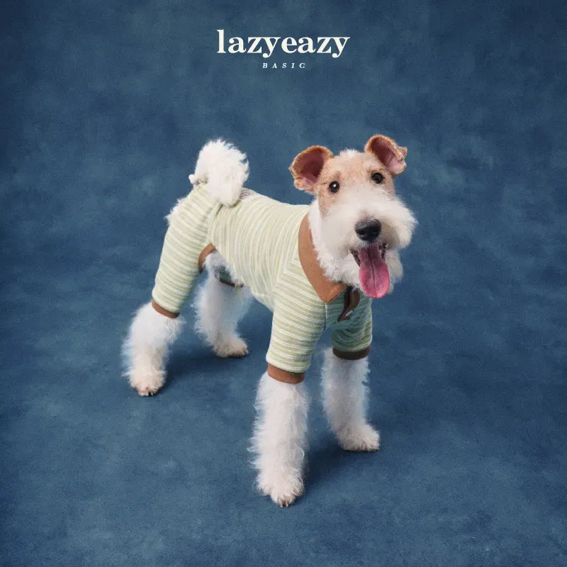 Thermal Velvet Polo Four-Leg Pet Jumpsuit