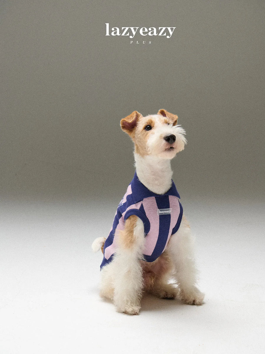 Striped Sports Knit Pet Sweater