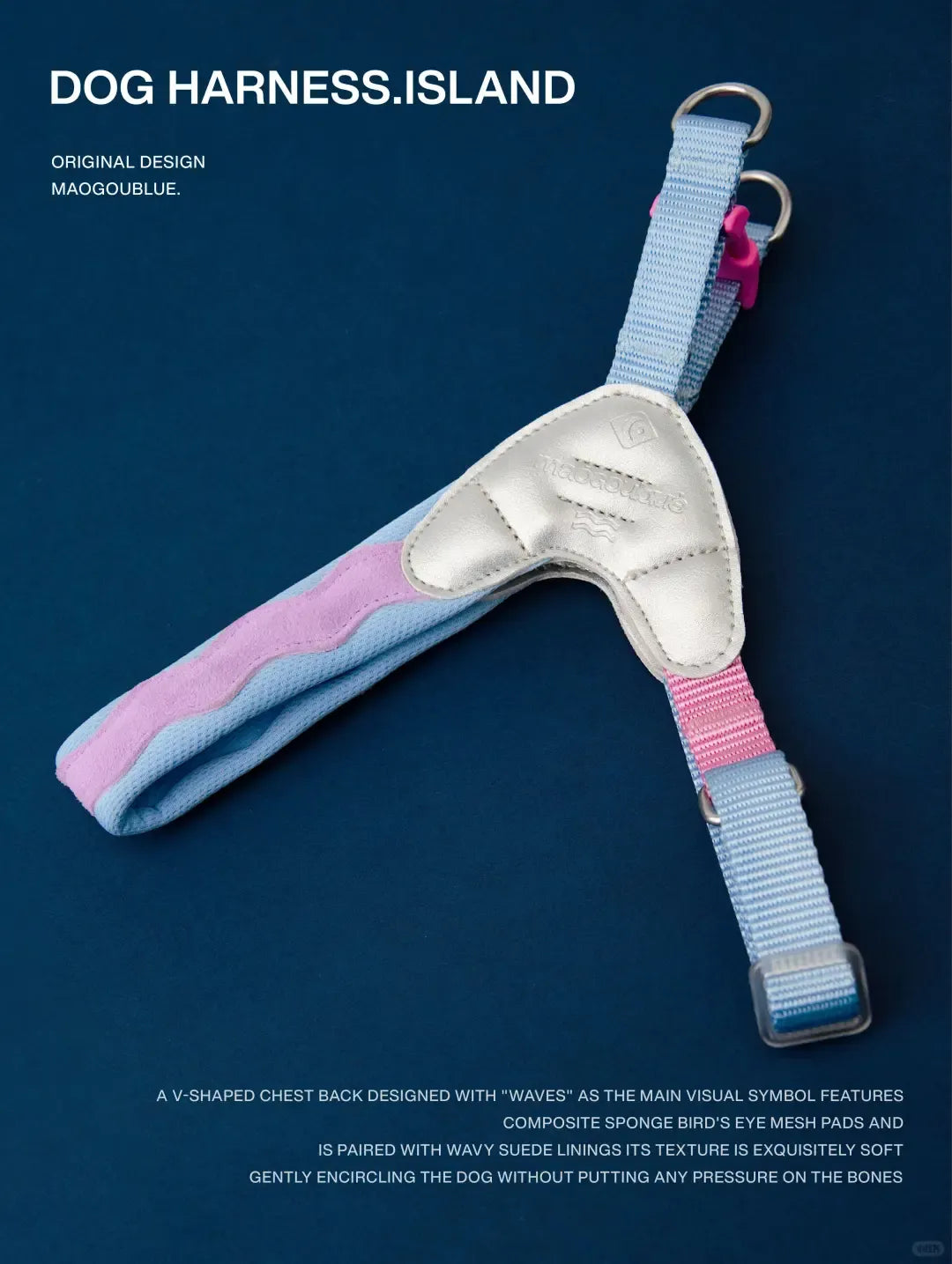 Adjustable No-Pull Escape-Proof Harness for Small & Medium Dogs